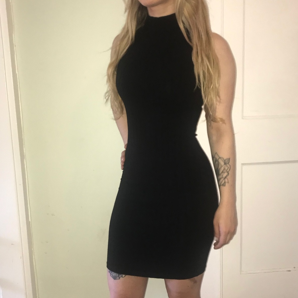 Urban Outfitters Turtleneck Ribbed Bodycon Dress